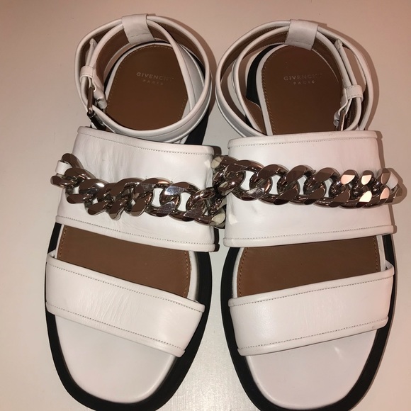Givenchy White leather Chain sandals - Picture 5 of 6